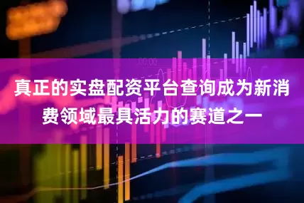 真正的实盘配资平台查询成为新消费领域最具活力的赛道之一
